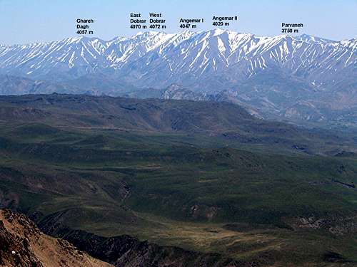Parvaneh & its nearby Peaks