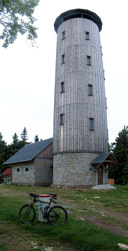 The tower on top of Borůvková Hora