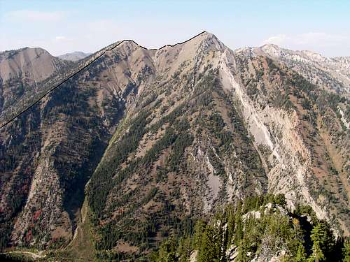 Haystack Peak route