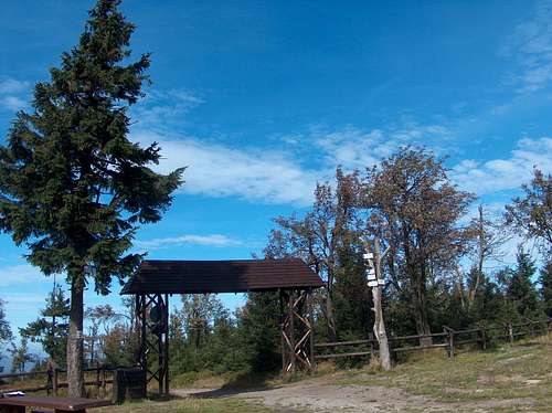 The wooden gates on the top of Wielka Sowa