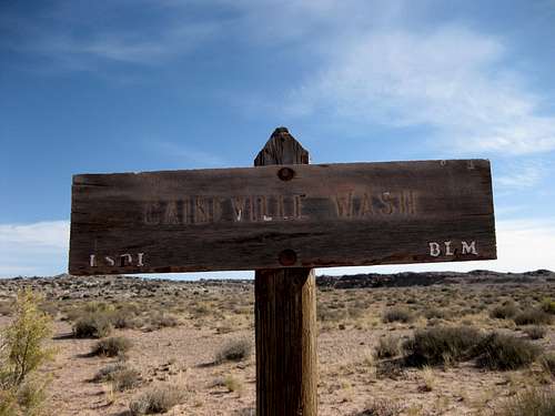 Caineville Wash Sign