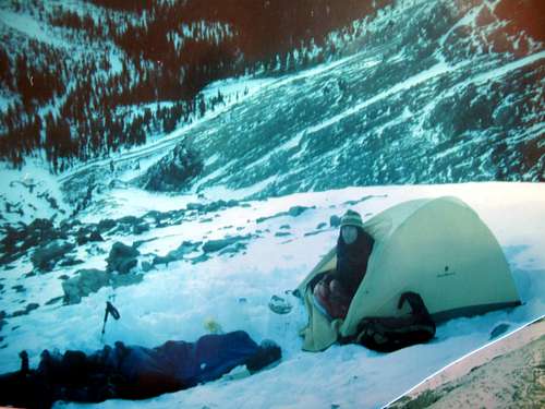 Borah's NE Ridge Campsite