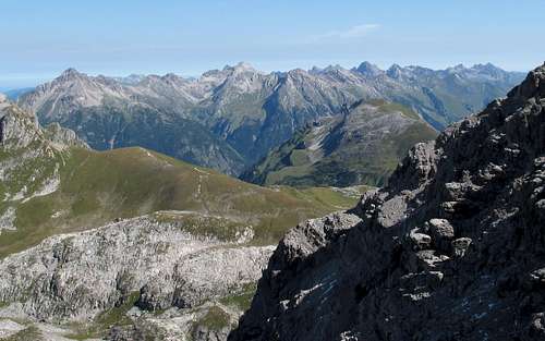 View to the Allgäu Alps
