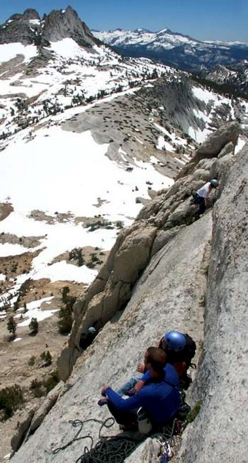 Climbers waiting for their...