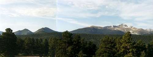 Panoramic of Estes Cone with...