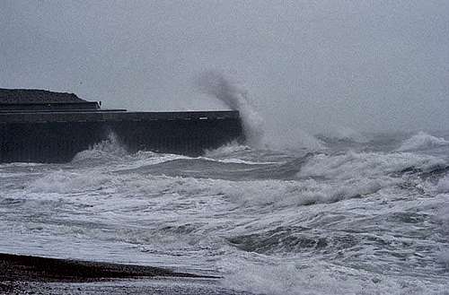 Storm in Folkestone Warren