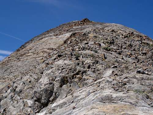 Looking up the East Ridge