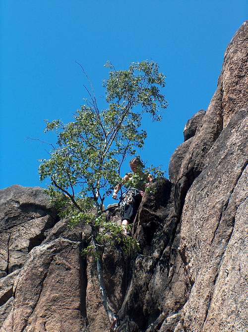 Rock-climbing in the Sokoliki rocks (Rudawy Janowickie)
