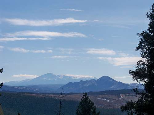 Pikes Peak and Thunder Butte