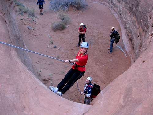 Kimberly on Rappel