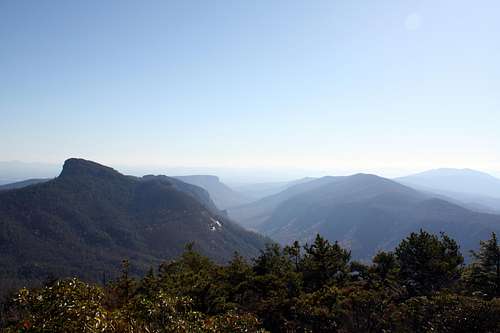 Table Rock and Linville Gorge from Hawksbill