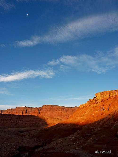 Desertglow on the Vermilion Cliffs with the Moon