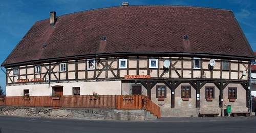 Wojanów's old inn, in Rudawy Janowickie