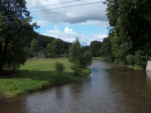 The Bóbr river in Rudawy Janowickie