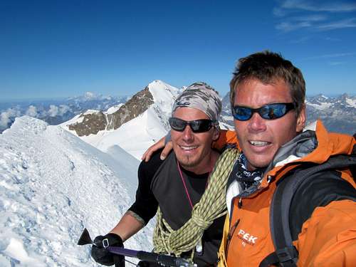 Me and Olle on the summit