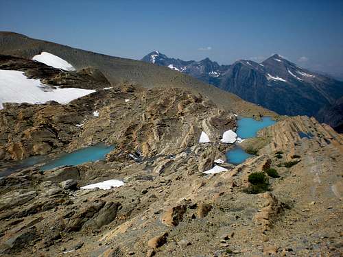 Melt Ponds in the Sperry Glacier Basin