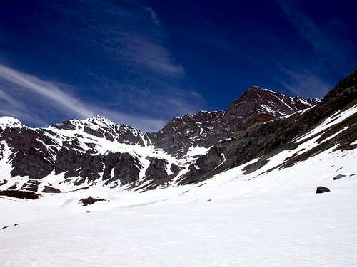 la punta Rossa (3630 m.) e la...