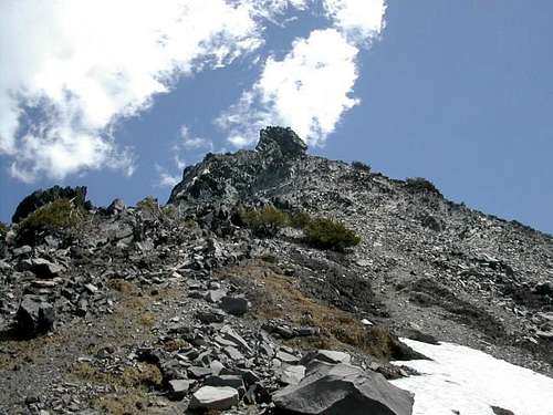 Scree slopes on the West...
