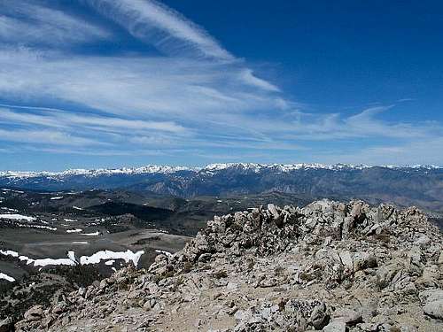The Sierra Nevada mountains...