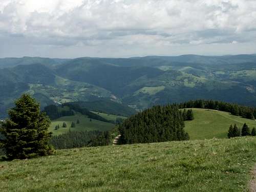 Belchen, view to the east...