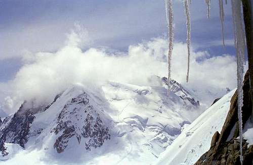 North face of Mont Blanc du...