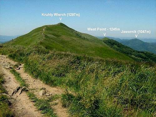 Ridge of Kruhly Wierch (1297 m)