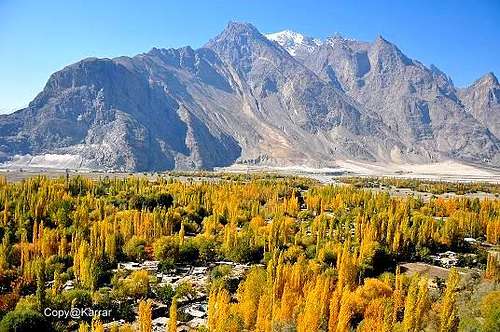 Shigar Valley Baltistan during Autumn