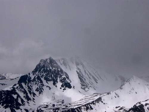 The north face of Imp peak...