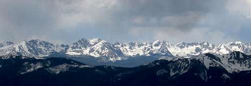 The Gore Range in the...