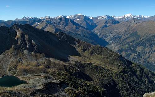 The Gastein and Rauris mountains in the light of a beautiful morning in October