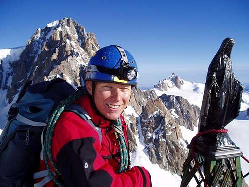 Bob on the summit of the Tour...