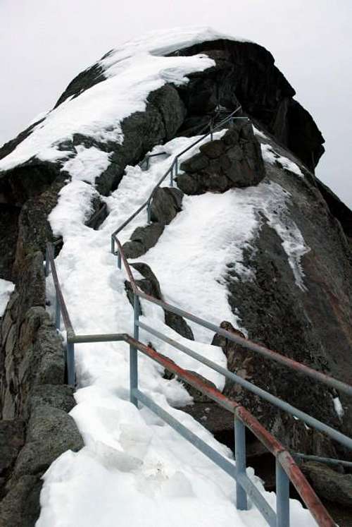 Snow and Ice Covered Stairs -...
