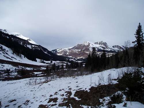 A very cold and windy valley north of Crested Butte Ski Resort