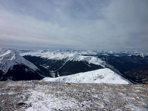 West from the summit