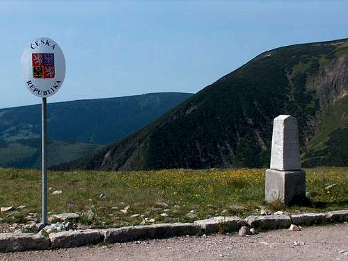 The Czech border in Karkonosze