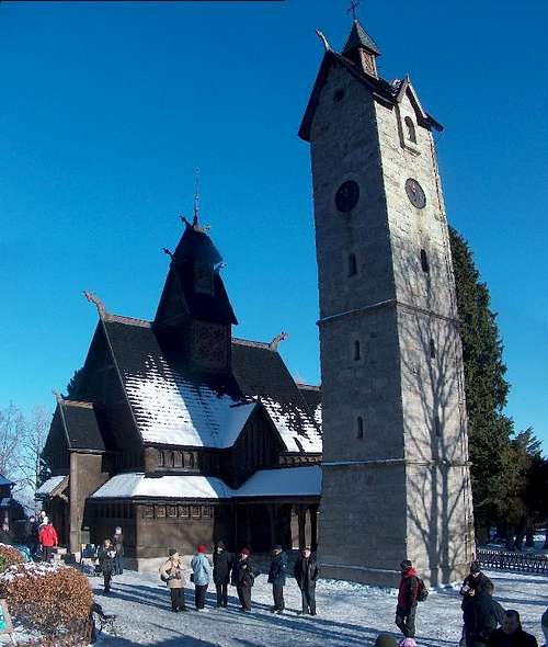 The Wang norvegian church in Karpacz