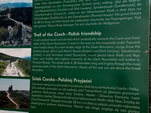 Trail of the Czech-Polish friendship