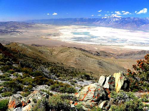Owens Lake from Inyo crest