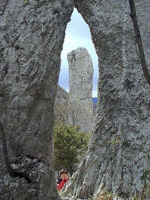 A natural window in Vranjska...