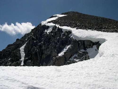 Looking up the NW Ridge...