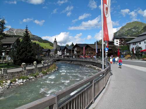 The village of Lech am Arlberg