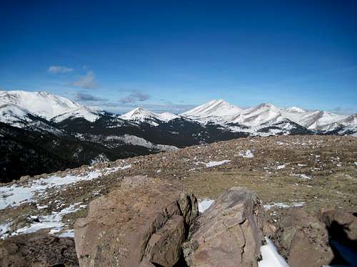Boreas Pass from the summit of Little Baldy
