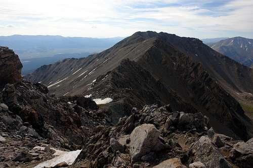 Summit Ridge of Mount Massive from North Massive