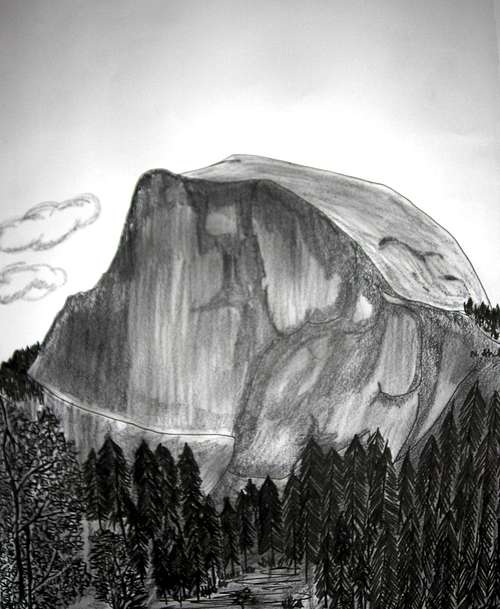 Quick Half Dome Sketch