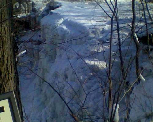 Brandywine Falls frozen