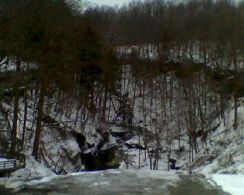 from top of Brandywine Falls