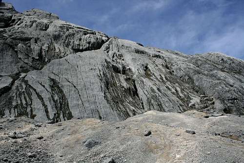 Base of Puncak Jaya, start of ascent