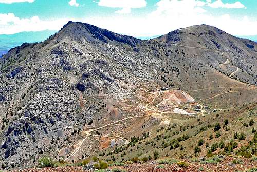 Cerro Gordo Peak and Town site 