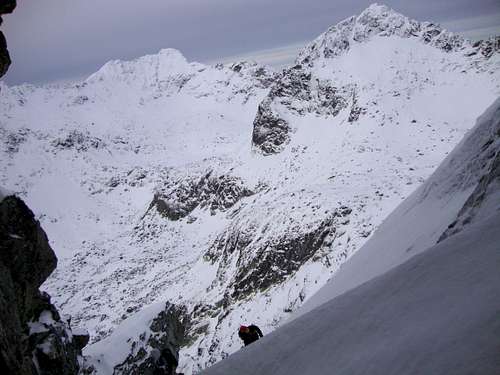 View from one of Satan couloirs