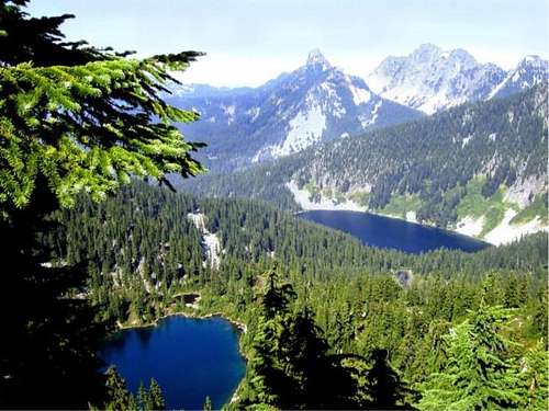 A view towards Alpine Lakes -...